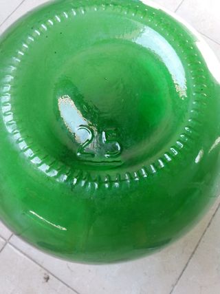 bottiglia/damigiana in vetro verde da 25 litri