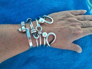 Pulseras plata - 5 piezas jerez de la frontera.