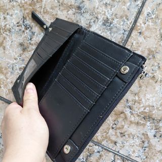 Cartera negra mujer - Tarjetas