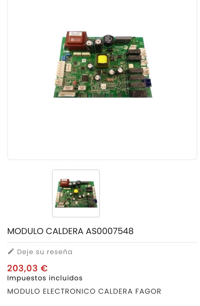 Módulo caldera Fagor AS0007548