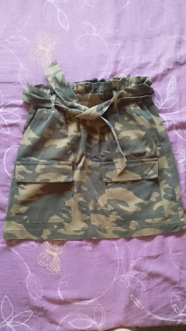 Mini Falda Militar camuflaje