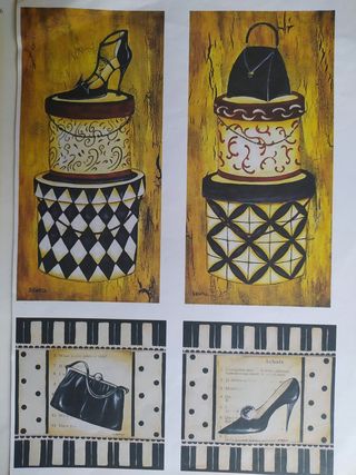 Láminas decoupage vintage y de animales 