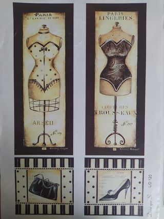 Láminas decoupage vintage y de animales 