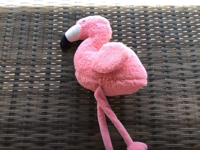 Flamenco peluche rosa
