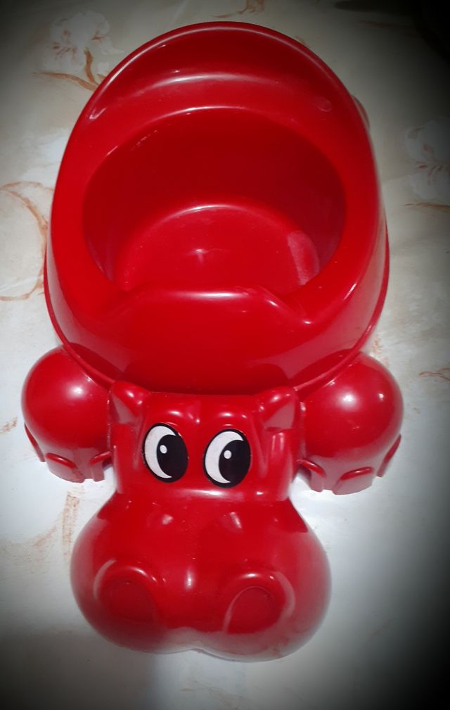 Orinal infantil rojo - Hipopótamo