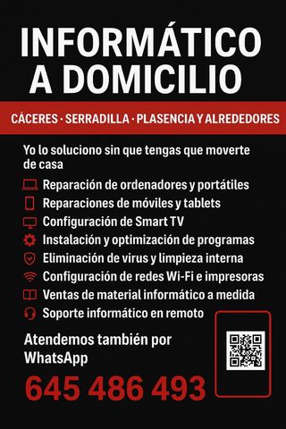 Reparación ordenadores a domicilio