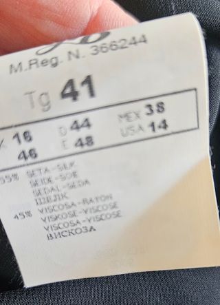 Abito lungo seta elegante grigio nero