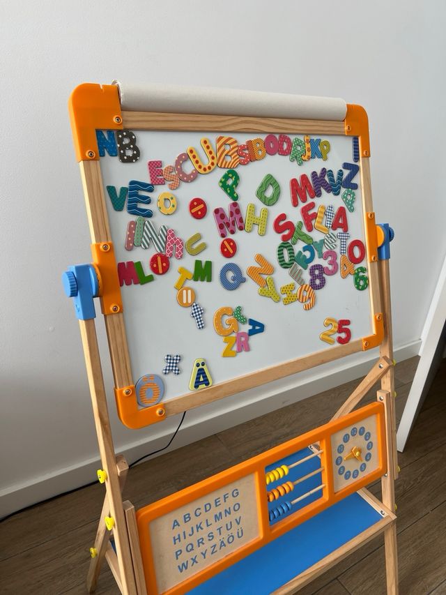 Pizarra caballete doble cara infantil