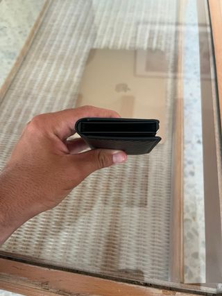 Tarjetero Piel Italiano - Negro