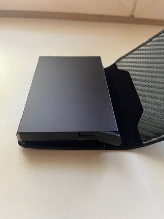 Tarjetero Piel Italiano - Negro