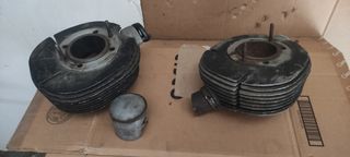 Cilindro bultaco 250 con toma y piston , cilindro