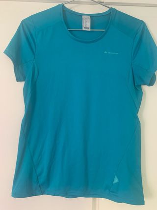Camiseta Quechua turquesa deporte