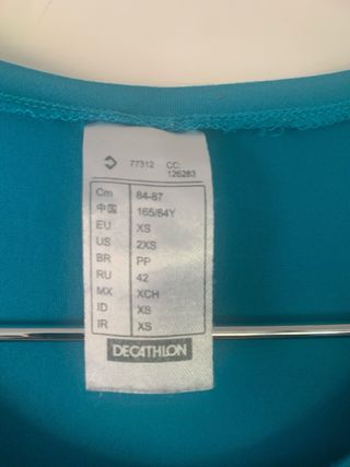 Camiseta Quechua turquesa deporte