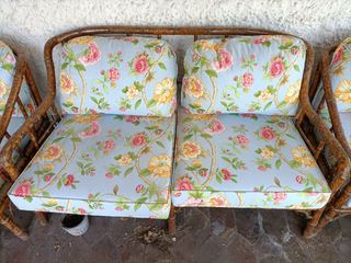 Sillones bambú - florales