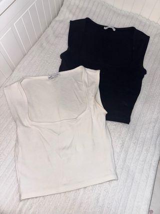 Tops de Tirantes - Blanco y Negro