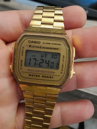 Casio A168 Orologio vintage oro