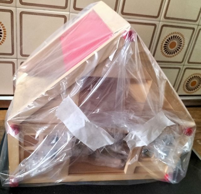 Casa madera muñecas vintage