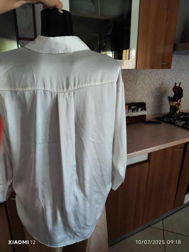 Camicia Zara bianca seta