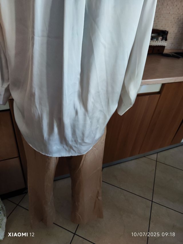 Camicia Zara bianca seta