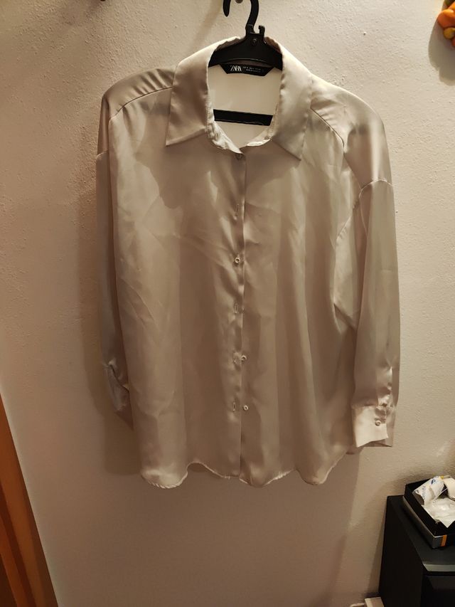 Camicia Zara bianca seta