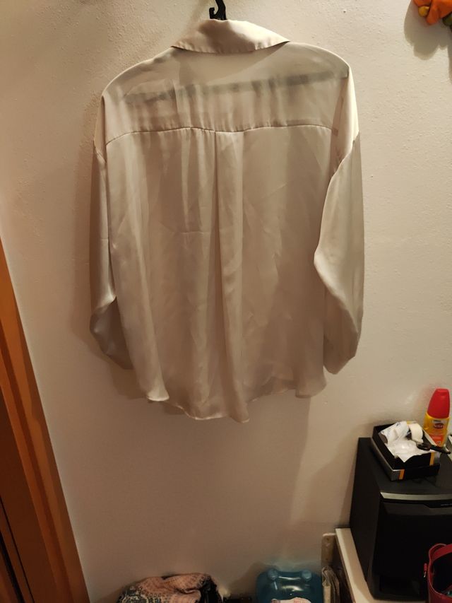 Camicia Zara bianca seta