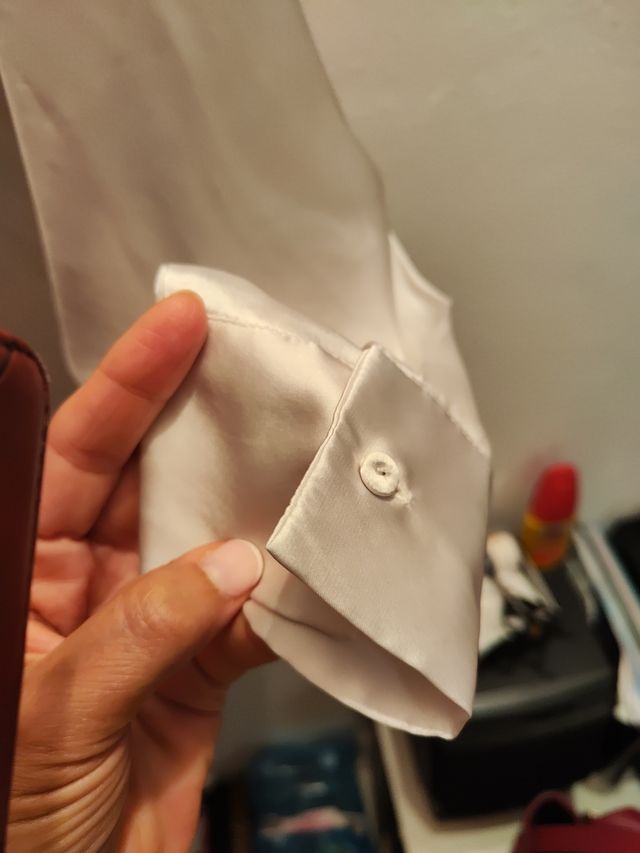 Camicia Zara bianca seta