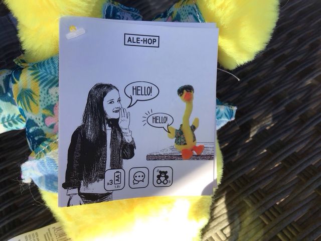 Pato peluche Repetidor del Ale-Jop