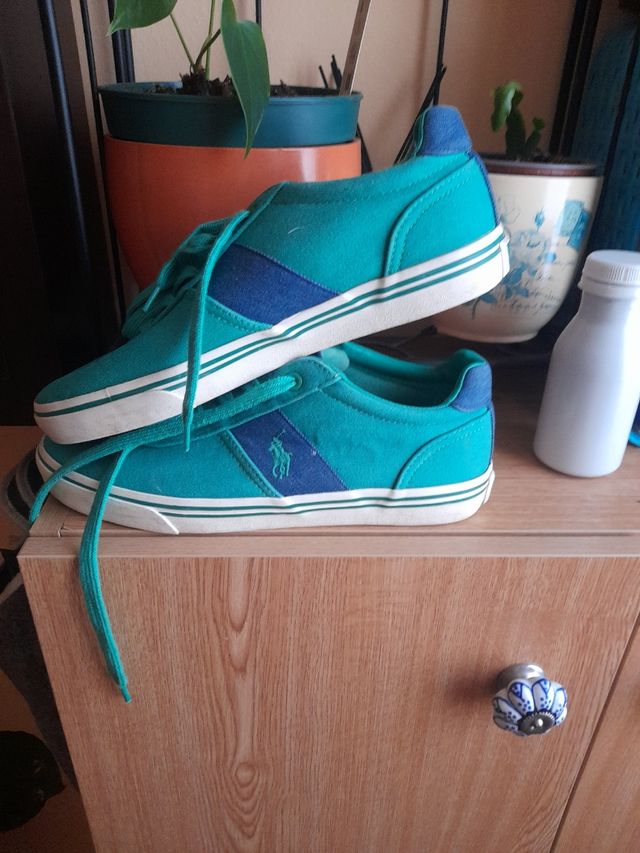 Zapatillas Polo Ralph Lauren - Azul y Verde