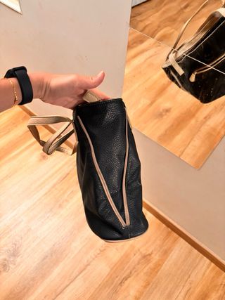 Bolso negro beige - Bolso de hombro