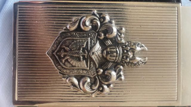 Bloc notas metálico retro escudo