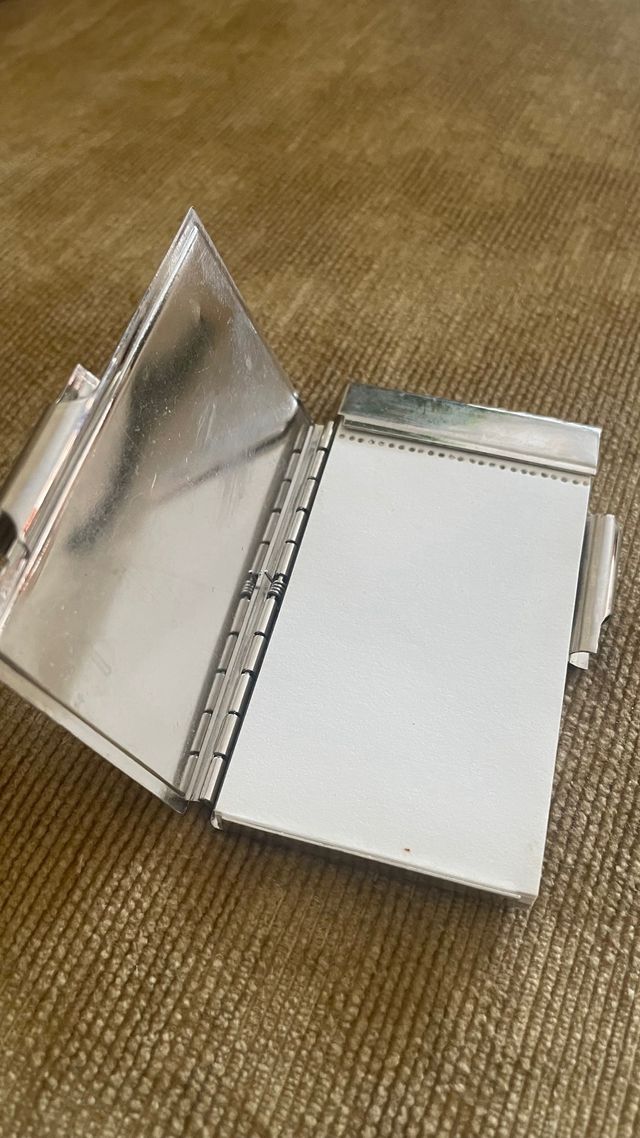 Bloc notas metálico retro escudo