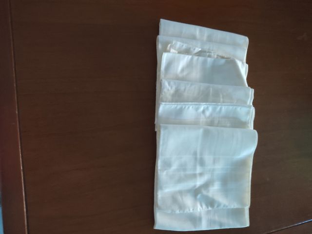 6 Fazzoletti Cotone Bianco Uomo