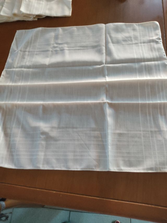 6 Fazzoletti Cotone Bianco Uomo