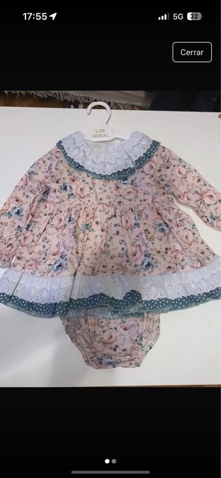 Vestido niña flores 24 meses