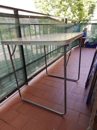 Mesa camping plegable - Madera