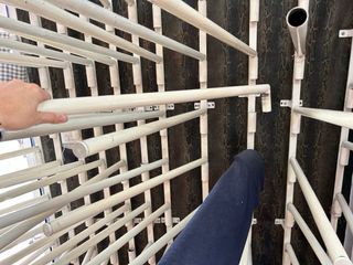 Perchas para rollos tela