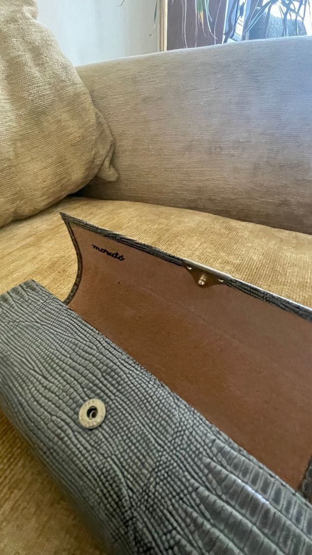 Funda gafas retro gris