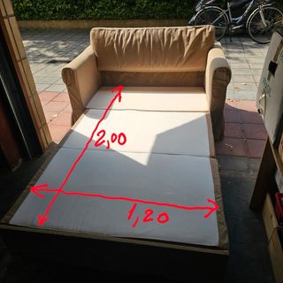 Sofá cama Ikea beige