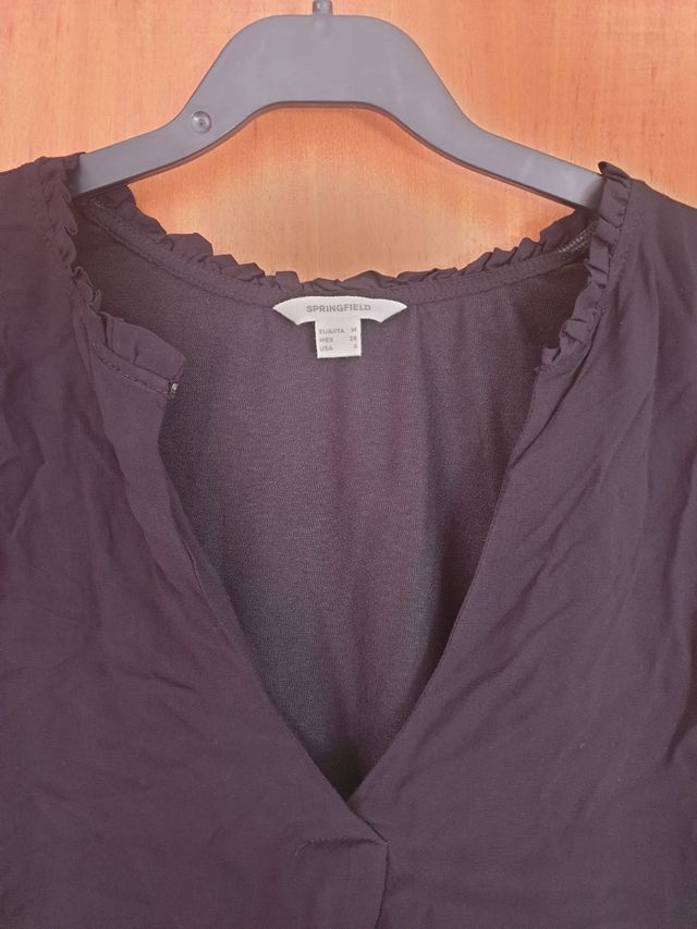 Camiseta Springfield negra - Talla M