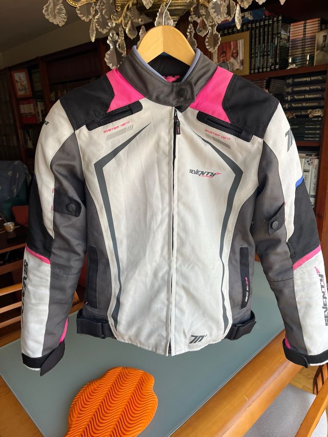 Chaqueta moto Seventy Degrees mujer +Espaldera D30