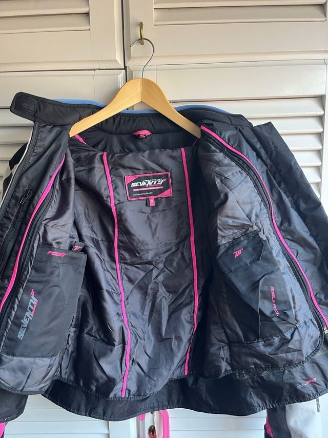 Chaqueta moto Seventy Degrees mujer +Espaldera D30