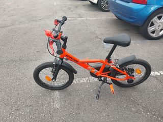 Bicicleta BTWIN 16" Niño sin ruedines
