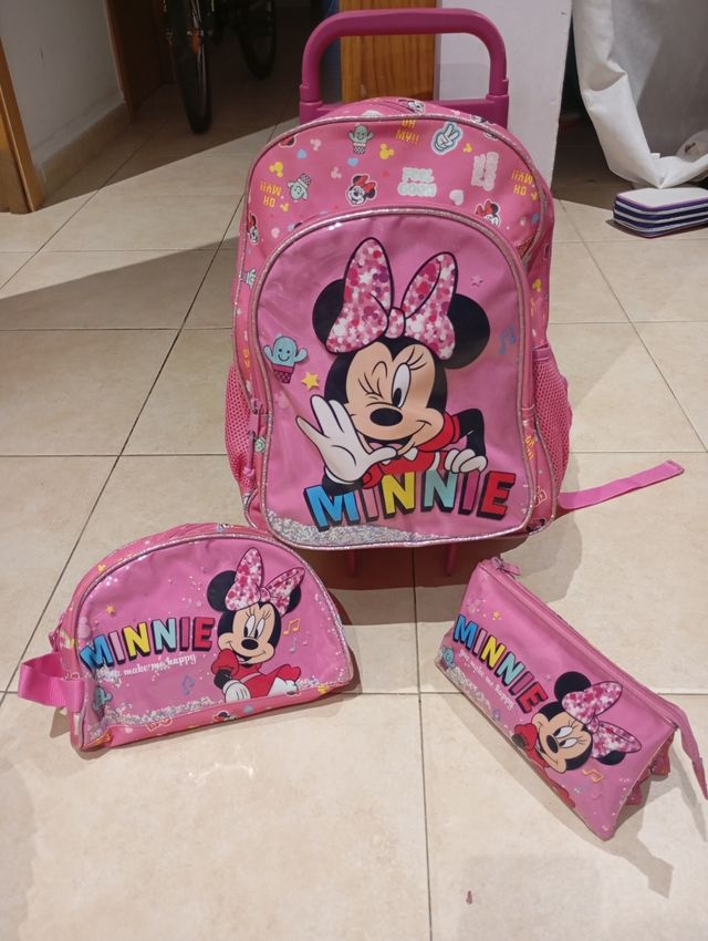 Mochila Minnie Mouse con ruedas