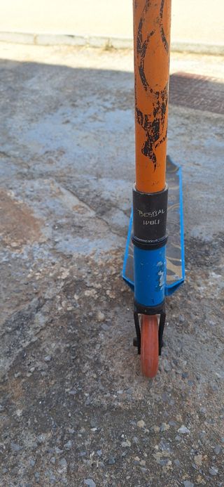 Patinete Bestial wolf Infantil Azul y Naranja