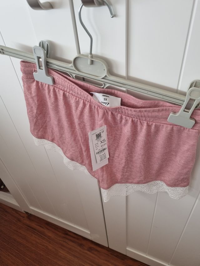 Pigiama Etam - Corto - Rosa e bianco