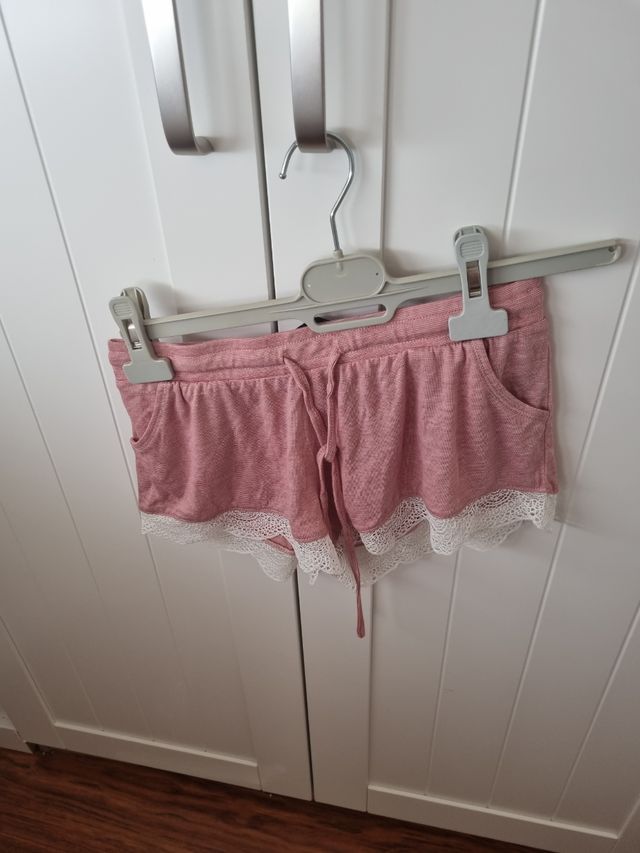 Pigiama Etam - Corto - Rosa e bianco