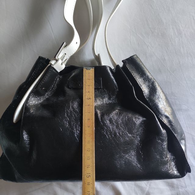 Borsa Pelle nera e bianca