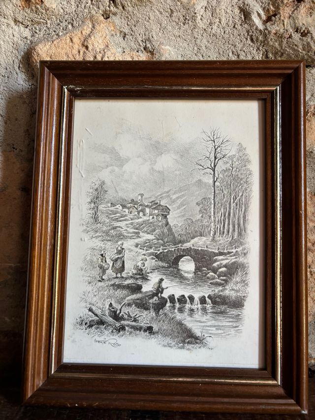 Conjunto 4 Cuadros vintage paisajes - Vicente Roso