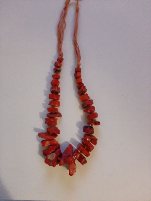 Collana vintage corallo rosso