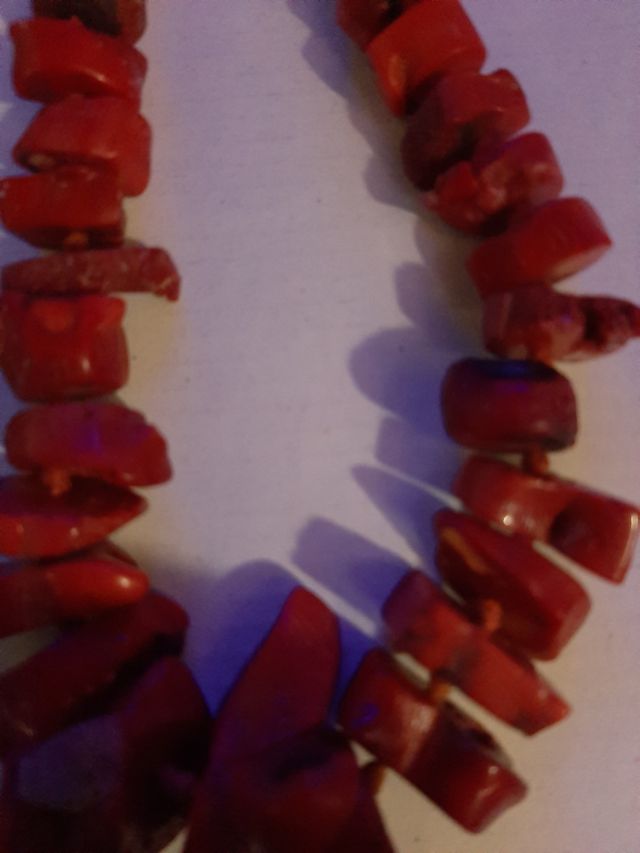 Collana vintage corallo rosso